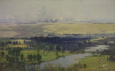 Das Somme-Tal bei Corbie, 1919 von Arthur Streeton